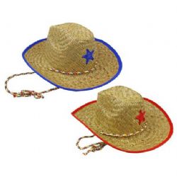 CHAPEAU DE COWBOY EN PAILLE POUR ENFANTS